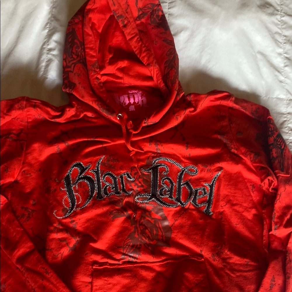 Black Label Vibrant Red Sweatshirt hoodie